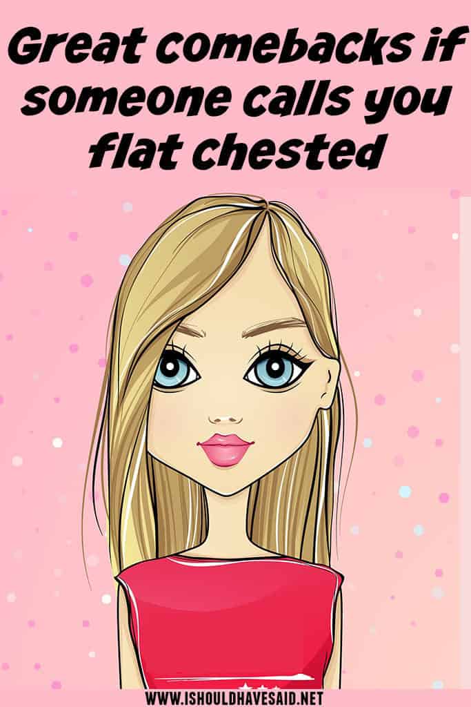 being flat chested is a status symbol