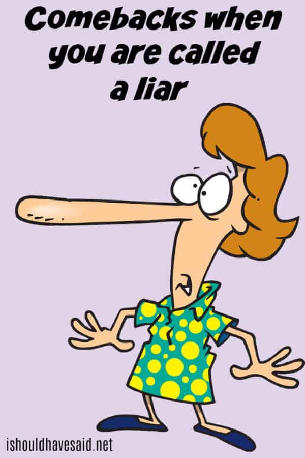What To Say When Someone Calls You A Liar I Should Have Said