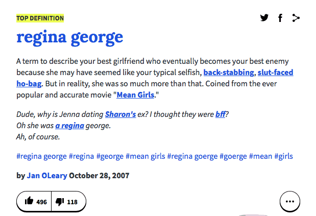 mean girl Regina George