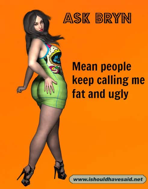Mean people keep calling me fat and ugly | I should have said
