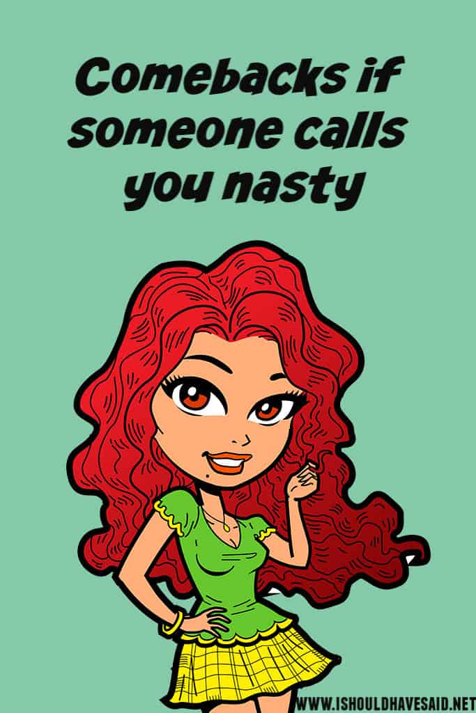 Comebacks When People Call You Nasty I Should Have Said