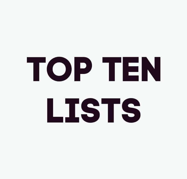 Top Ten lists
