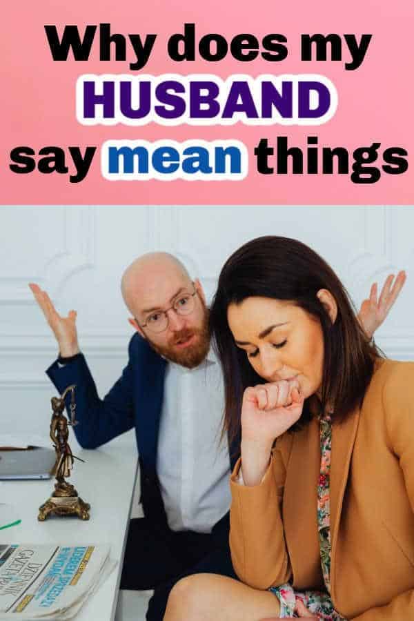 husband says hurtful things to wife